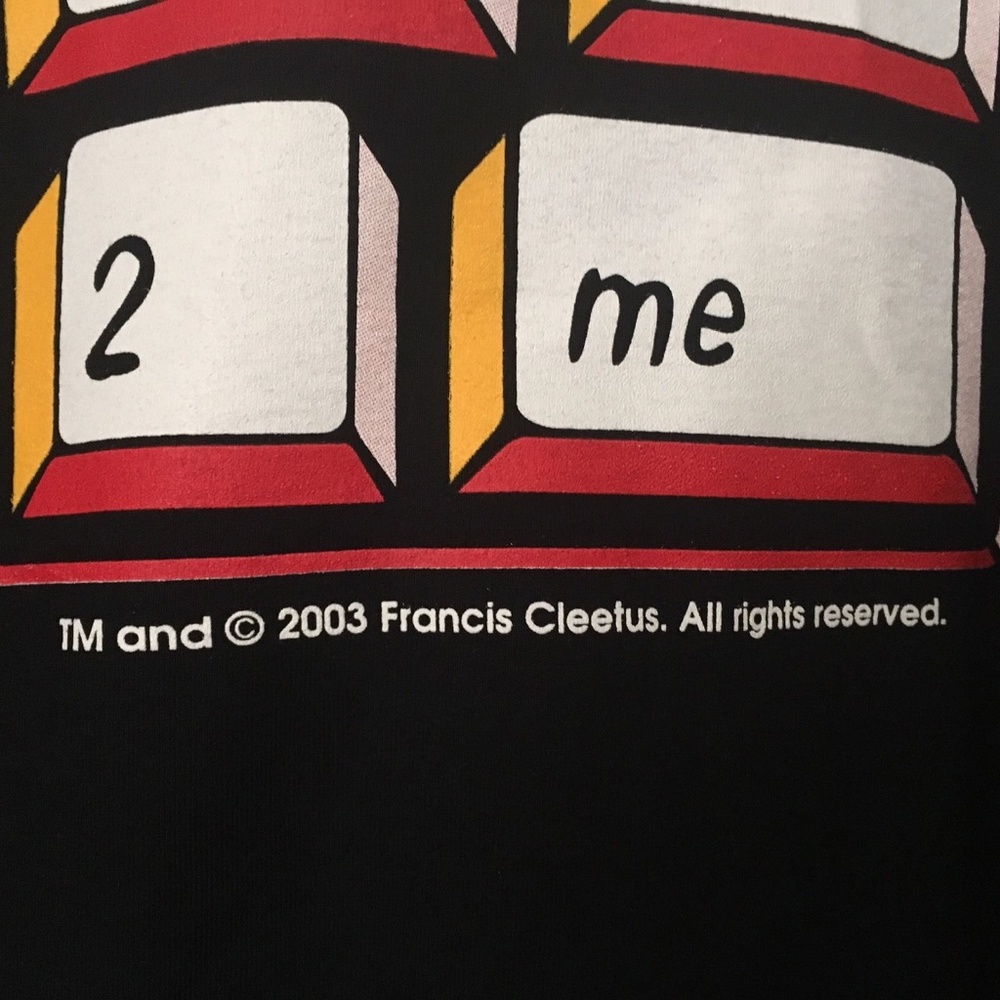 IT'S GEEK-2-ME cotton black t-shirt. Size XL New! - Picture 3 of 8